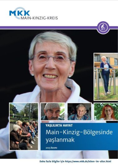 Titelbild der Broschüre Älter werden im MKK auf türkisch.