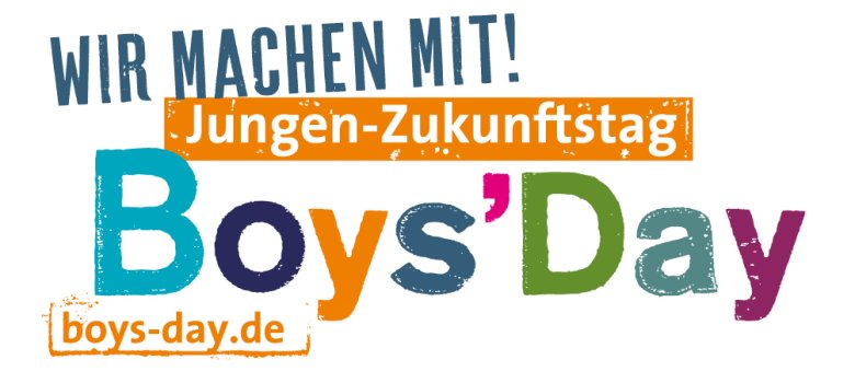 Aufruf zur Teilnahme am Boys Day - offizielles Banner.