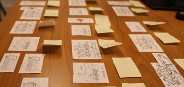 Die Aufstellung des Umzugs nach Vereinen und Nummern geordnet. 