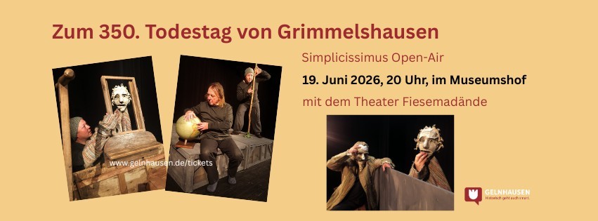Werbung für den Theaterabend am 19. Juni im Museumshof.