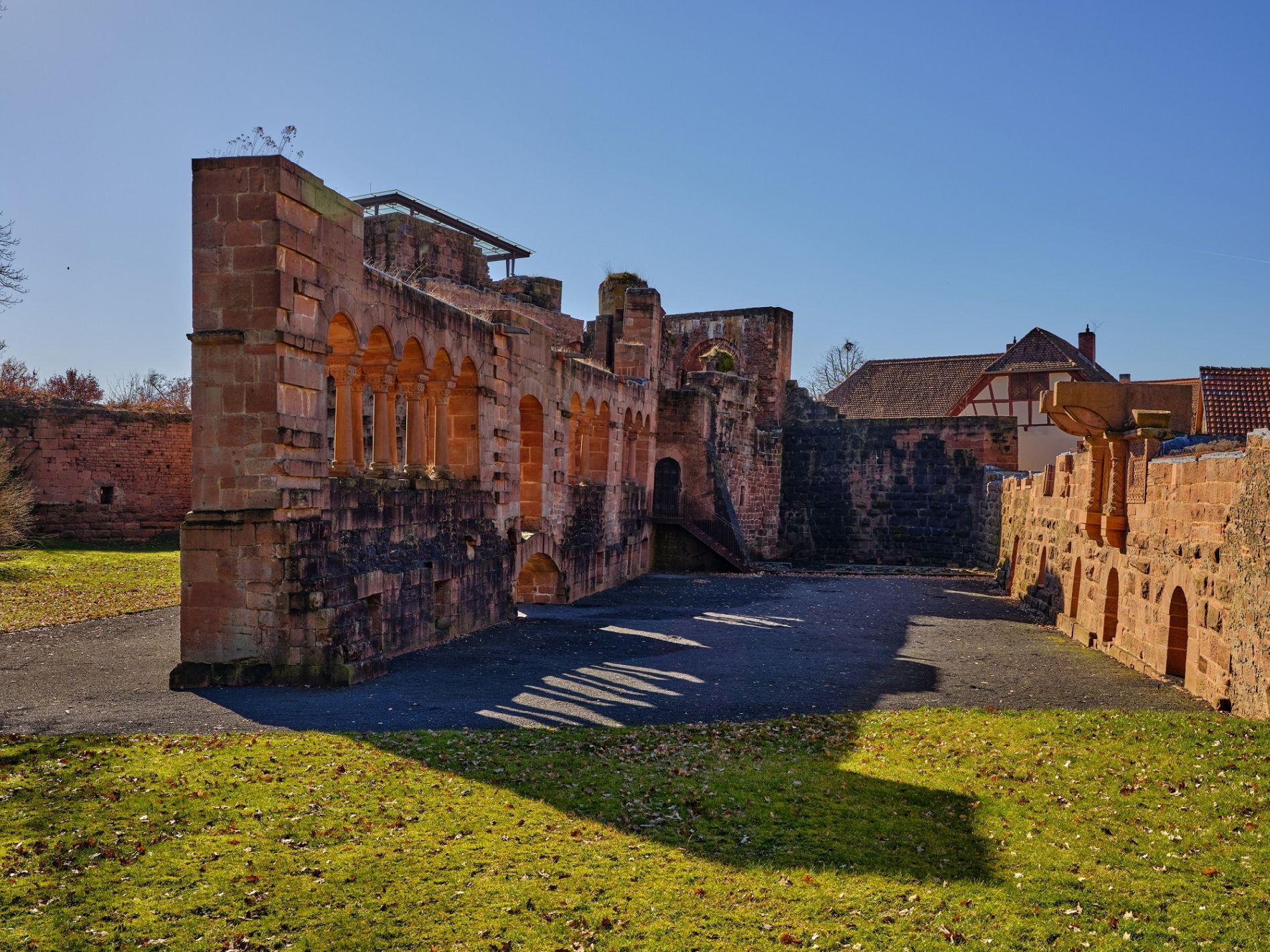 Die Kaiserpfalz in Gelnhausen.