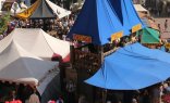 Mittelaltermarkt Markstände eines Mittelaltermarktes