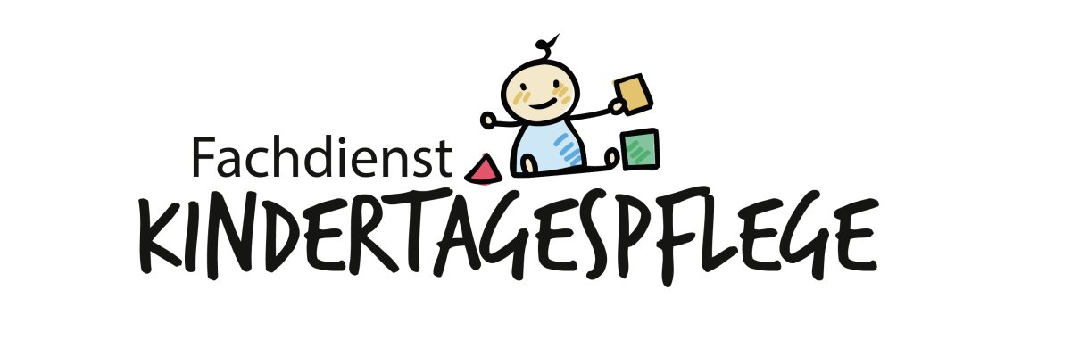 Bild mit dem Schriftzug und Logo Fachdienst Kindertagespflege