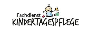 Fachdienst Kindertagespflege Bild mit dem Schriftzug und Logo Fachdienst Kindertagespflege