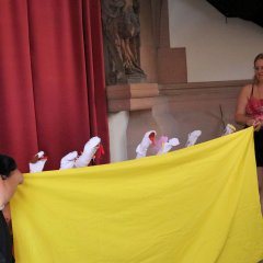 Figurentheater für die Eltern.