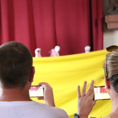 Figurentheater für die Eltern.