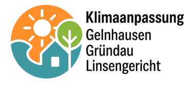 Logo Klimaanpassung Logo des IKZ-Projektes Klimaanpassung