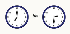 Uhr Zwei uhren zeigen die Öffnungszeit von 7 bis 2.30 uhr an.