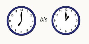 Uhr Zwei uhren geben die Zeit von 7 bis 2 Uhr an.