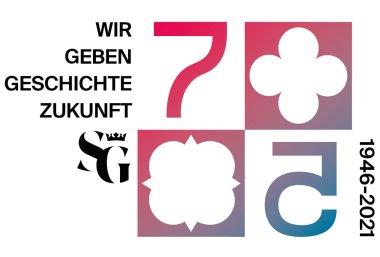 Logo der hessischen Einrichtung Staatliche Schlösser und Gärten, die ausgewählte Monumente wie die Gelnhäuser Kaiserpfalz betreut