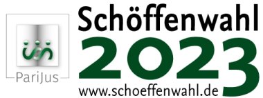 Schöffenwahl 2023 Logo der Schöffenwahl 2023