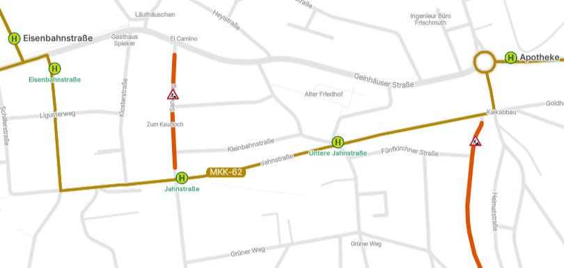 Vollsperrung Sandweg und Reinhardstraße