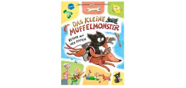 Das kleine Muffelmonster Buchcover das kleine Muffelmonster reitet auf einem Dackel