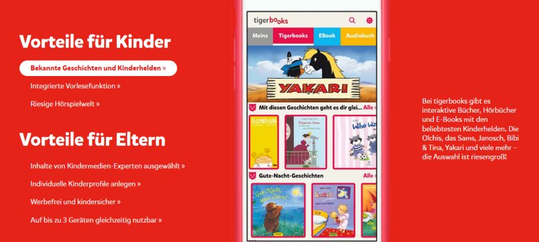 tigerbooks_Beispiel1 Beispielbild der App auf einem Smartphone
